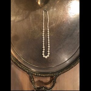 Pearl Necklace with silver clasp